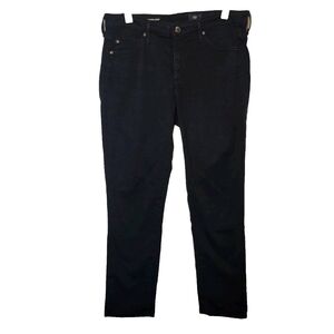 Women's Sz 28 AG Prima Crop Mid-Rise Cigarette Crop Dark Blue Jeans